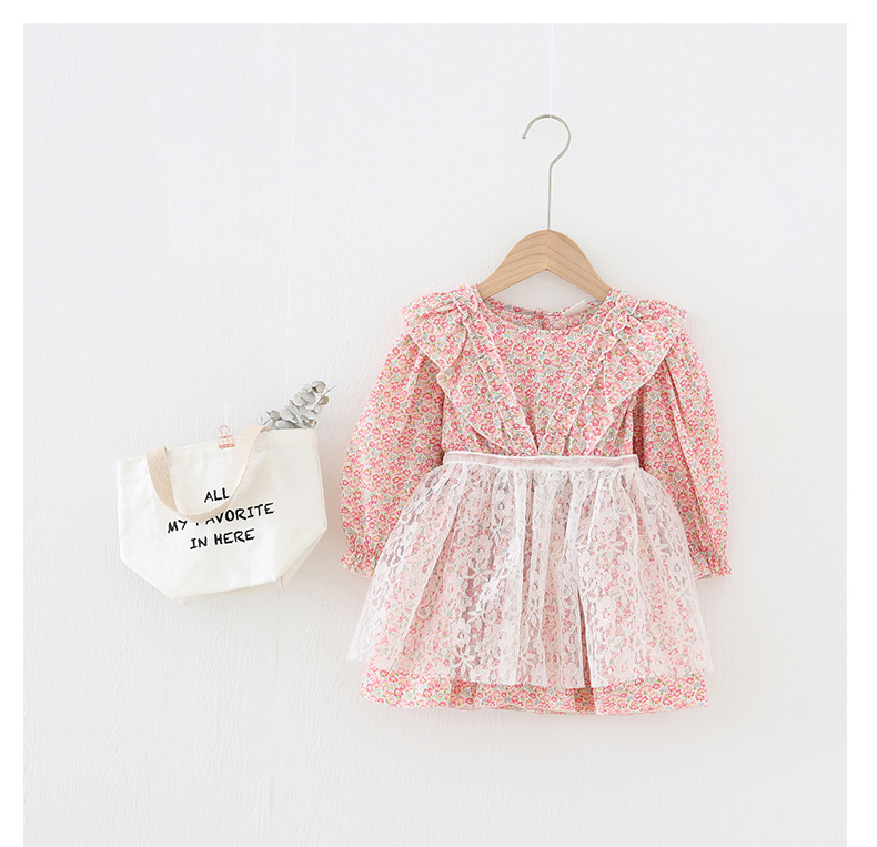 Baby Girl Clothing Dress Spring Fall Long Sleeve O-neck Full Flowers Ruffles dress Elegant girl Clothing Dress, Red;yellow
Baby Girl Clothing Dress Spring Fall Long Sleeve O-neck Full Flowers Ruffles dress Elegant girl Clothing Dress, Red;yellow