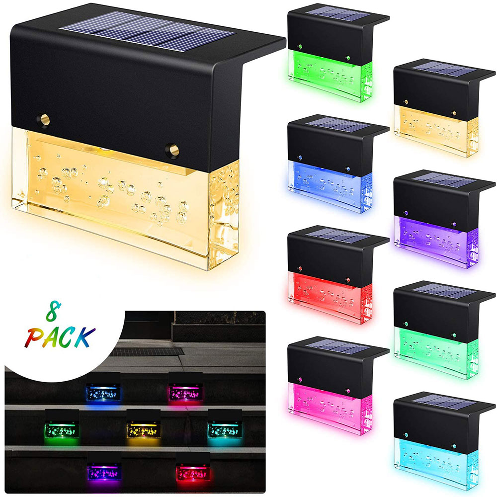 Solar Deck Lights Fence Post Lights Outdoor Lighting Garden Decorative Waterproof Lights with Warm White/RGB Color Changing Lighting Modes
Solar Deck Lights Fence Post Lights Outdoor Lighting Garden Decorative Waterproof Lights with Warm White/RGB Color Changing Lighting Modes