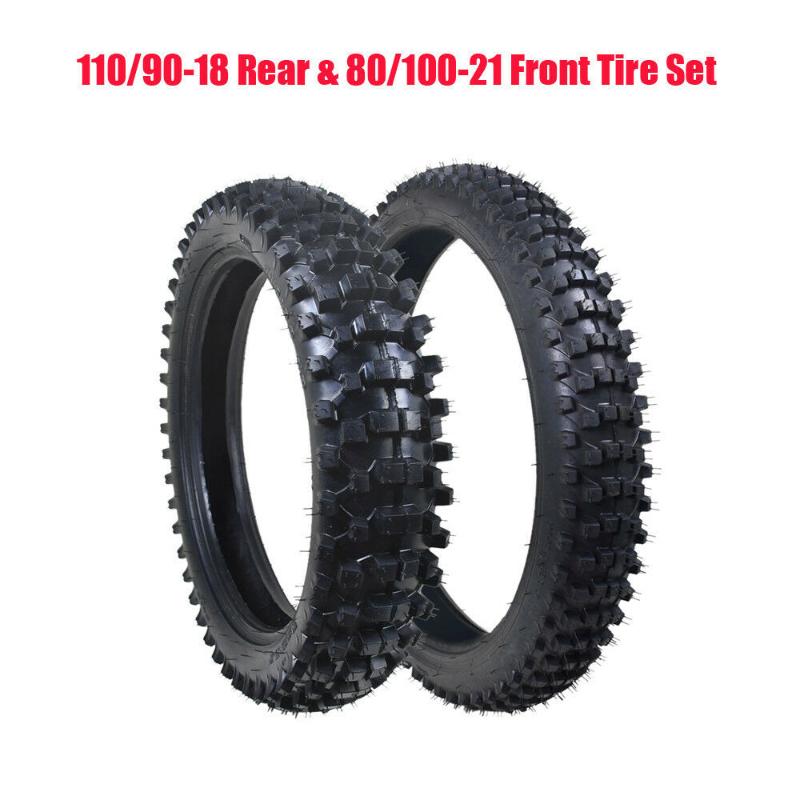 TDPRO 3.00-21" 80/100-21 Front Tyre Tire+Inner Tube 110/90-18"Inch Rear Knobby Tires+Rubber Tube New for Motocross Pit Dirt bike
TDPRO 3.00-21" 80/100-21 Front Tyre Tire+Inner Tube 110/90-18"Inch Rear Knobby Tires+Rubber Tube New for Motocross Pit Dirt bike