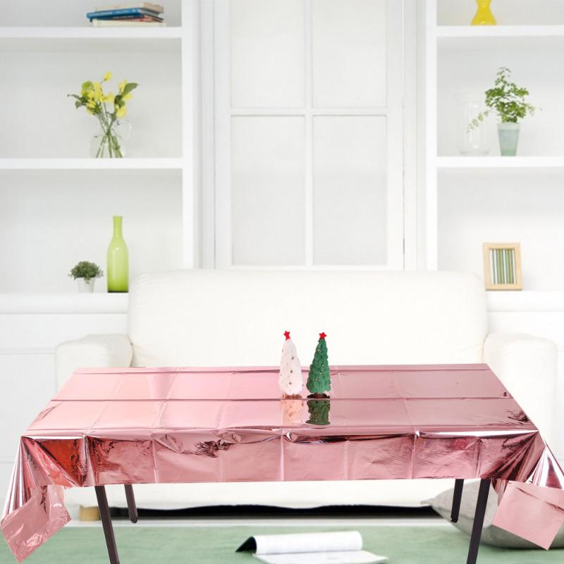 Glossy Disposable Tablecloth Christmas Party Decoration Rose Gold Aluminum Foil Waterproof Tablecloth For Home Dinner Table Cove, Pink
Glossy Disposable Tablecloth Christmas Party Decoration Rose Gold Aluminum Foil Waterproof Tablecloth For Home Dinner Table Cove, Pink