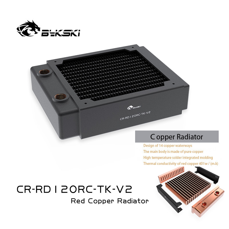 Bykski Red Copper Radiator 120mm 40cm Thick Water Cooling Radiator Water Cooling Heatsink For Computer Case CR-RD120RC-TK-V2
Bykski Red Copper Radiator 120mm 40cm Thick Water Cooling Radiator Water Cooling Heatsink For Computer Case CR-RD120RC-TK-V2