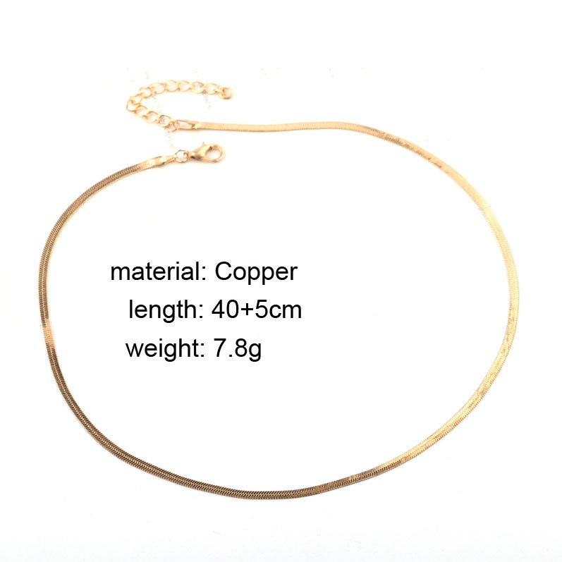 Necklace Jewelry Silver Gold Snakechain Necklaces Men Womens Copper Base Gold Tone Necklace Jelwery Factory Price N09142