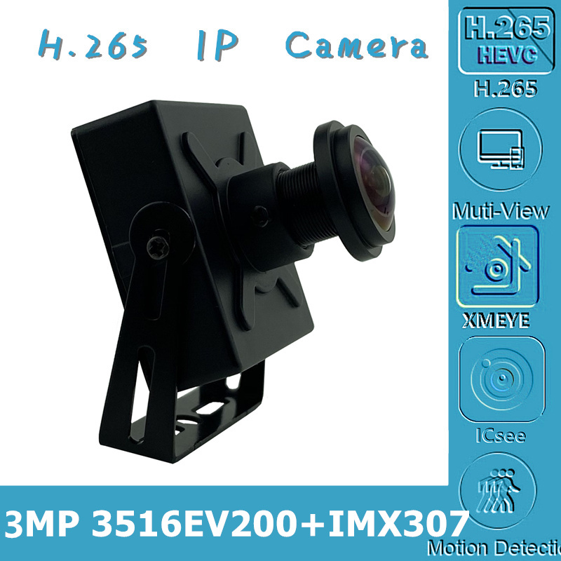 Sony IMX307+3516EV200 IP Mini Metal Box Camera 3MP Low illumination Panorama FishEye 2.8-12mm All Color H.265 ONVIF CMS XMEYE
Sony IMX307+3516EV200 IP Mini Metal Box Camera 3MP Low illumination Panorama FishEye 2.8-12mm All Color H.265 ONVIF CMS XMEYE