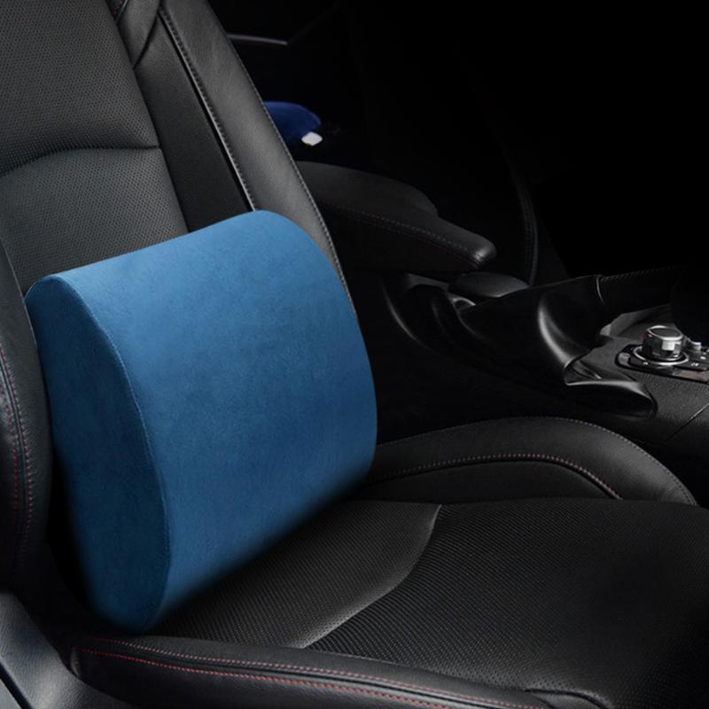 Car Seat Lumbar Support Cushion Memory Foam Auto Accessories Office Chair Back Pillow Cushion For Home Office Relieve Pain