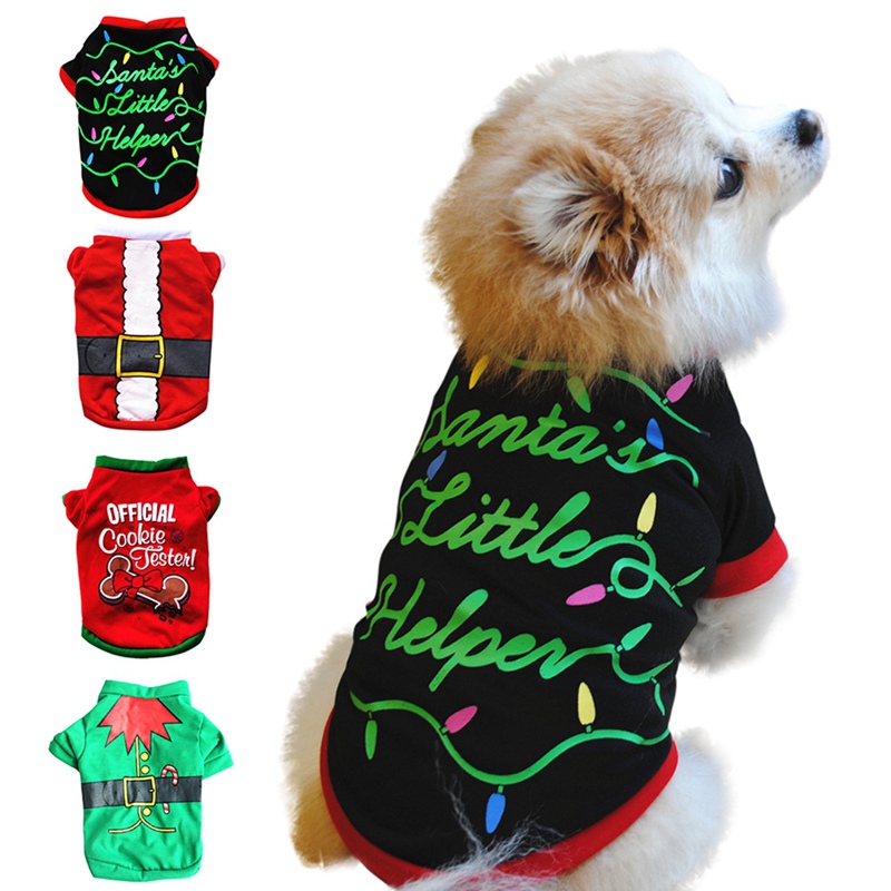 Christmas Pet Dog Clothes Winter Dog Coat Print Clothes Puppy Outfit Vest Yorkie Chihuahua Cotton T-shirt
Christmas Pet Dog Clothes Winter Dog Coat Print Clothes Puppy Outfit Vest Yorkie Chihuahua Cotton T-shirt