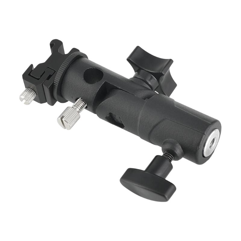 HDRiG Universal E Type Metal Flash Bracket Hot Shoe Speedlite Umbrella Holder With 1/4" to 3/8" Screw Mount Swivel Adapter Light
HDRiG Universal E Type Metal Flash Bracket Hot Shoe Speedlite Umbrella Holder With 1/4" to 3/8" Screw Mount Swivel Adapter Light
