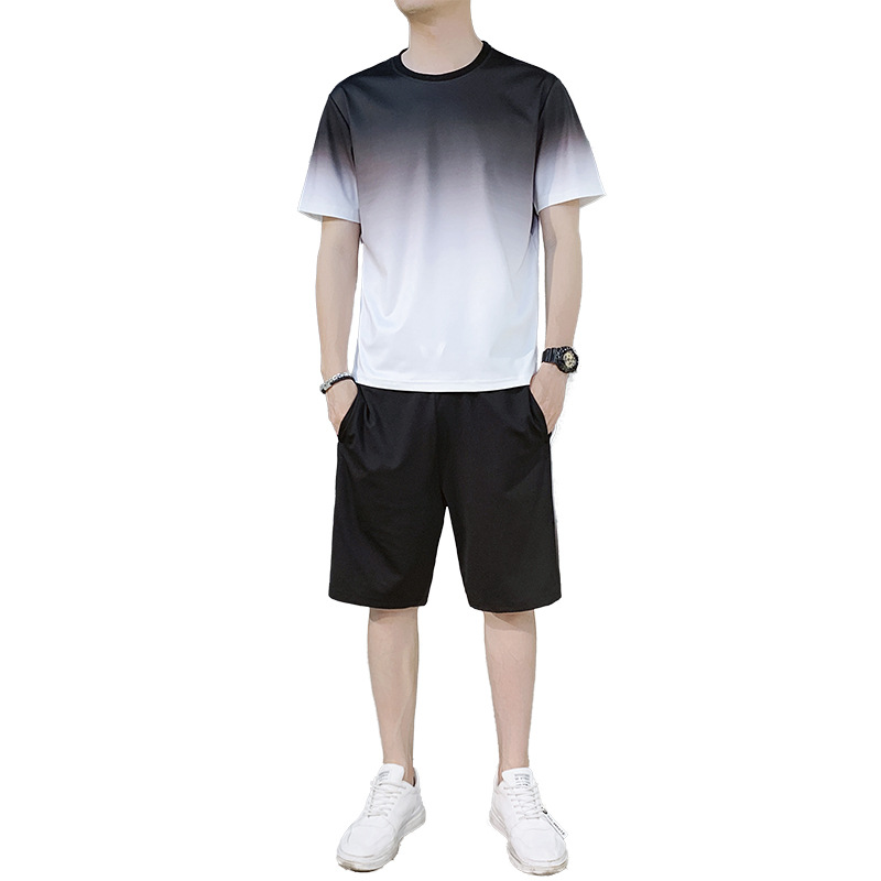 3XL Men's Suit Summer Trend Fashion Gradient Suit Ice Silk Sports New Men's Quick-drying GYM Tshirt
3XL Men's Suit Summer Trend Fashion Gradient Suit Ice Silk Sports New Men's Quick-drying GYM Tshirt