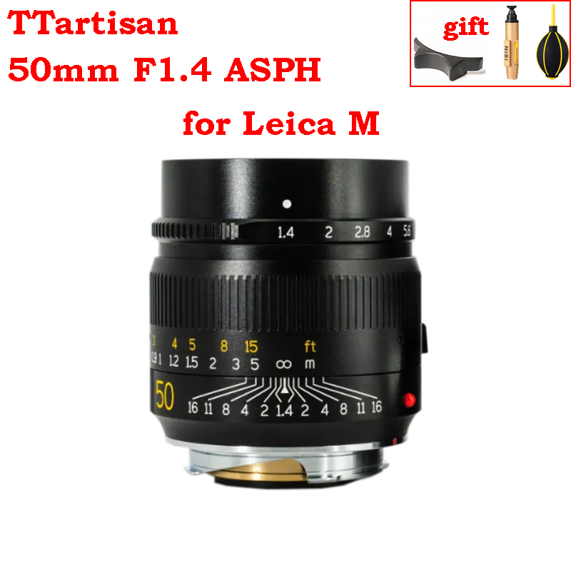 TTartisan 50mm F1.4 ASPH Lens for Leica M Mount Camera Large Aperture MF Manual focus Camera Lenes M1 M-2
TTartisan 50mm F1.4 ASPH Lens for Leica M Mount Camera Large Aperture MF Manual focus Camera Lenes M1 M-2