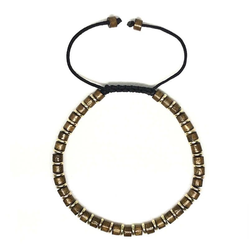 New Arrivals IRBACOO Wood Bracelet Vintage Gold Beads Snake Joint DIY Mens Handmade Bracelet For Male
New Arrivals IRBACOO Wood Bracelet Vintage Gold Beads Snake Joint DIY Mens Handmade Bracelet For Male