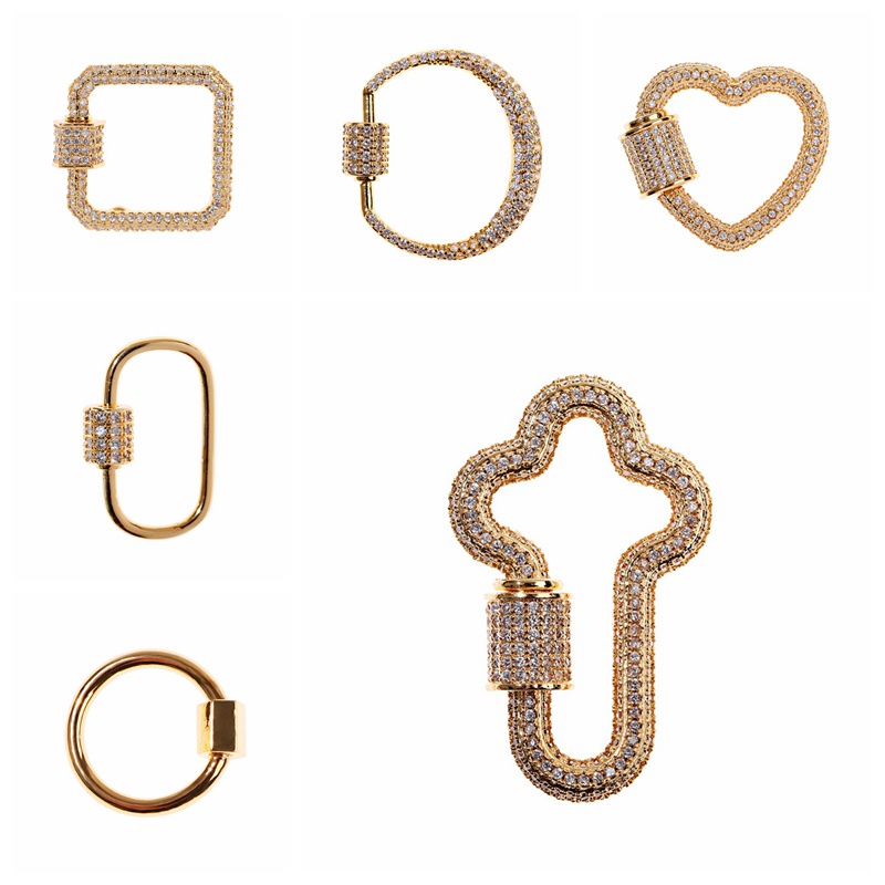 Luxury White Zircon Crystal Geometric Pendant Making Supplies Spiral Clasps Pendants Accessories For Necklaces Making DIY
Luxury White Zircon Crystal Geometric Pendant Making Supplies Spiral Clasps Pendants Accessories For Necklaces Making DIY