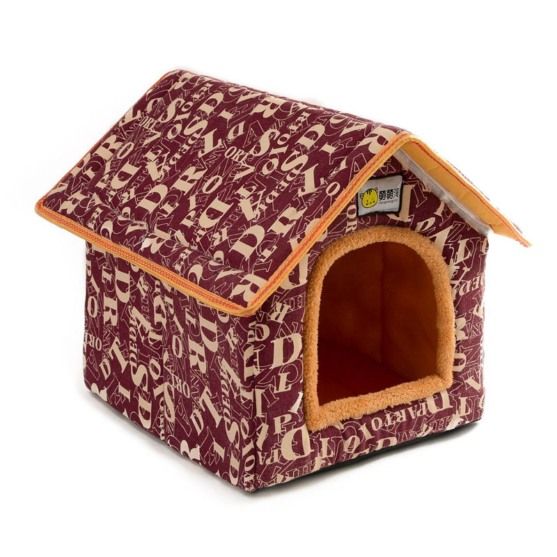 Pet Dog Cat House Tent Kennel Doggy Winter Warm Bed Cave Fit Small Cats Dogs Bed dog pet kennel cat winter warm house