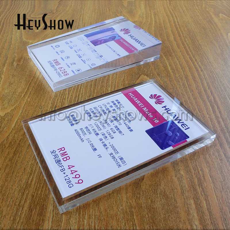 20 PCS Desktop Acrylic Phone Price Tag Holder Tablet Price label Display Stand Transparent Commodity Display Base For Shop
20 PCS Desktop Acrylic Phone Price Tag Holder Tablet Price label Display Stand Transparent Commodity Display Base For Shop