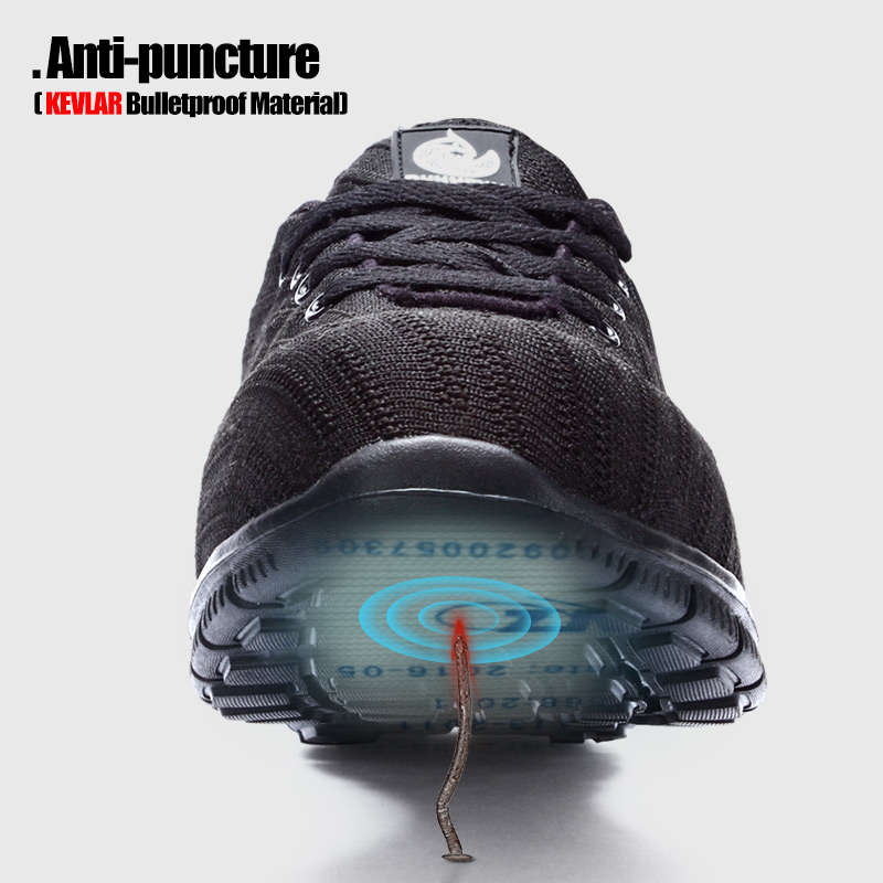 LARNMERN 2020 News Safety Shoes S3 SRC Professional Protection Comfortable Breathable Lightweight Steel Toe Anti-nail Work Shoes 200916