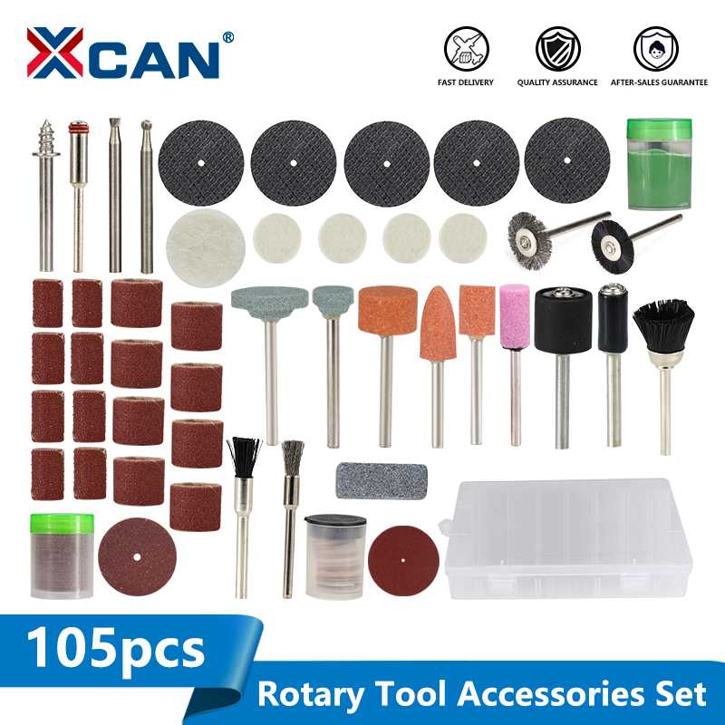 XCAN 105pcs Rotary Tool Accessory 105pcs 1/8''(3.175mm) Shank Polishing Sanding Cutting For Dremel Rotary Tools
XCAN 105pcs Rotary Tool Accessory 105pcs 1/8''(3.175mm) Shank Polishing Sanding Cutting For Dremel Rotary Tools