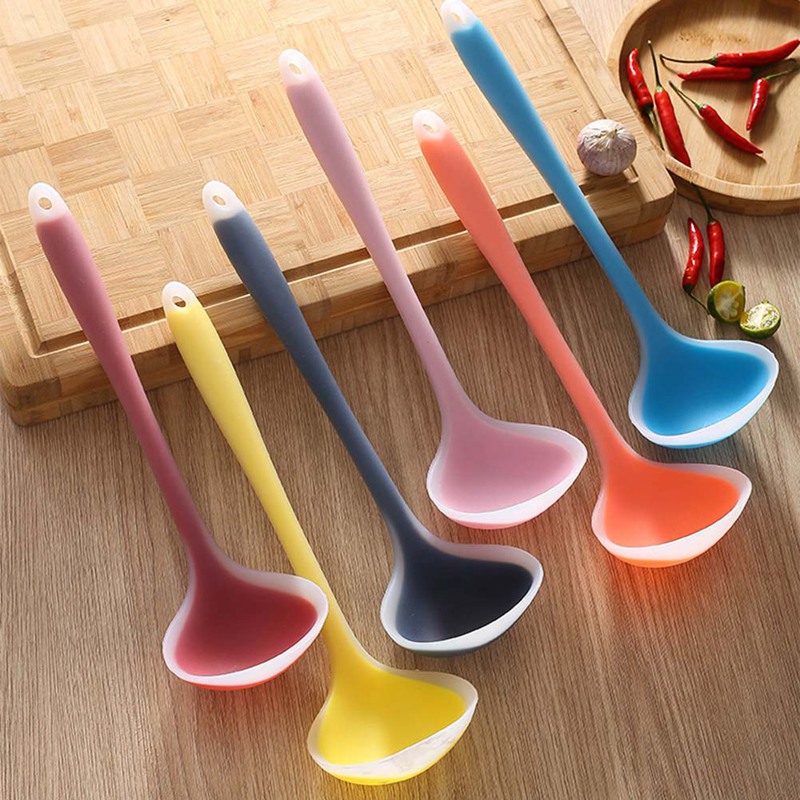 Long Handle Silicone Soup Spoon Kitchen Non-stick Large Spoons Ladle Home Cooking Utensils Tool
Long Handle Silicone Soup Spoon Kitchen Non-stick Large Spoons Ladle Home Cooking Utensils Tool