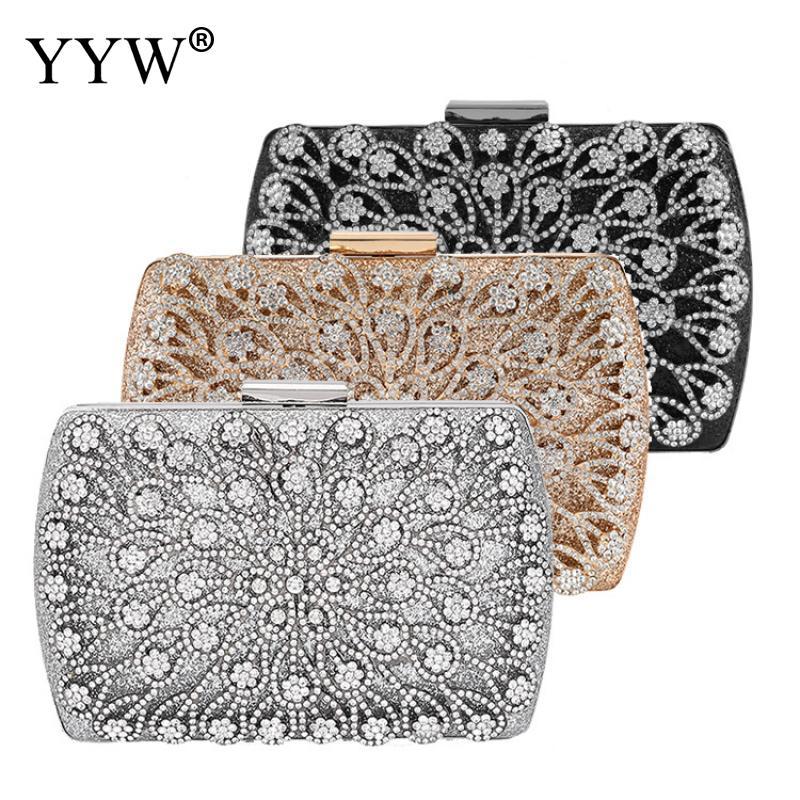 Lady Diamond Wedding Evening Women Clutch Round Bag Fashion Purses And Handbags Crossbody Party Shoulder Bags Gold Silver Black 200919