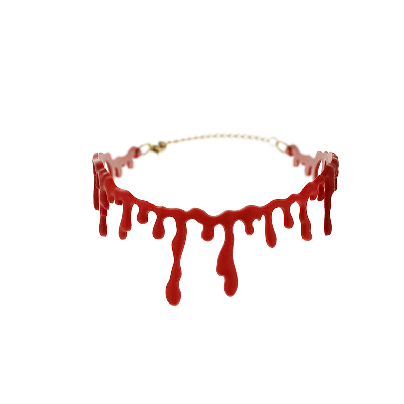 Halloween Jewelry Charm Necklace for Women Blood Red Choker Necklaces Chain Necklace New Fashion Halloween Gifts
Halloween Jewelry Charm Necklace for Women Blood Red Choker Necklaces Chain Necklace New Fashion Halloween Gifts