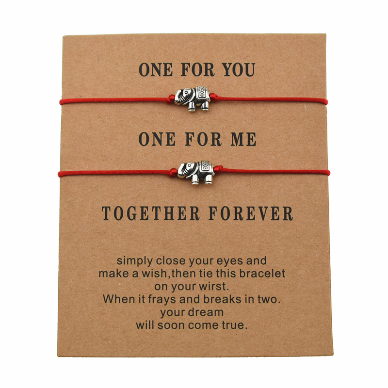 2pcs/set New Vintage Simple Red String Elephant Charm Thread Bracelets for Couple Lovers Men Women Gifts Wish Jewelry Adjustable
2pcs/set New Vintage Simple Red String Elephant Charm Thread Bracelets for Couple Lovers Men Women Gifts Wish Jewelry Adjustable