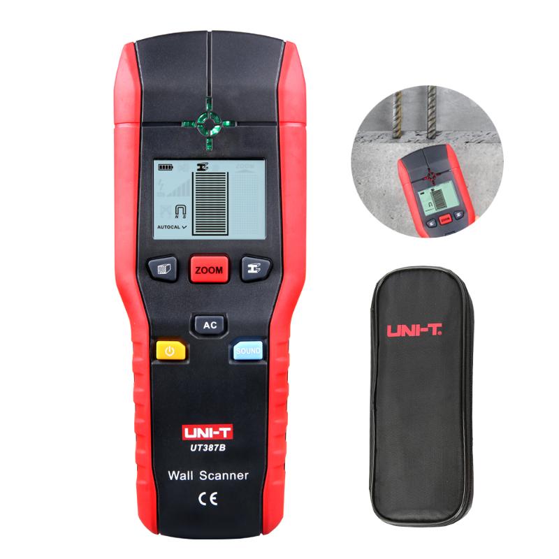 UNI-T UT387B Wall Scanner Metal Detector AC Wood Electric Box Finder Cable Line Depth Tracker Live Wire Detector LCD Display
UNI-T UT387B Wall Scanner Metal Detector AC Wood Electric Box Finder Cable Line Depth Tracker Live Wire Detector LCD Display