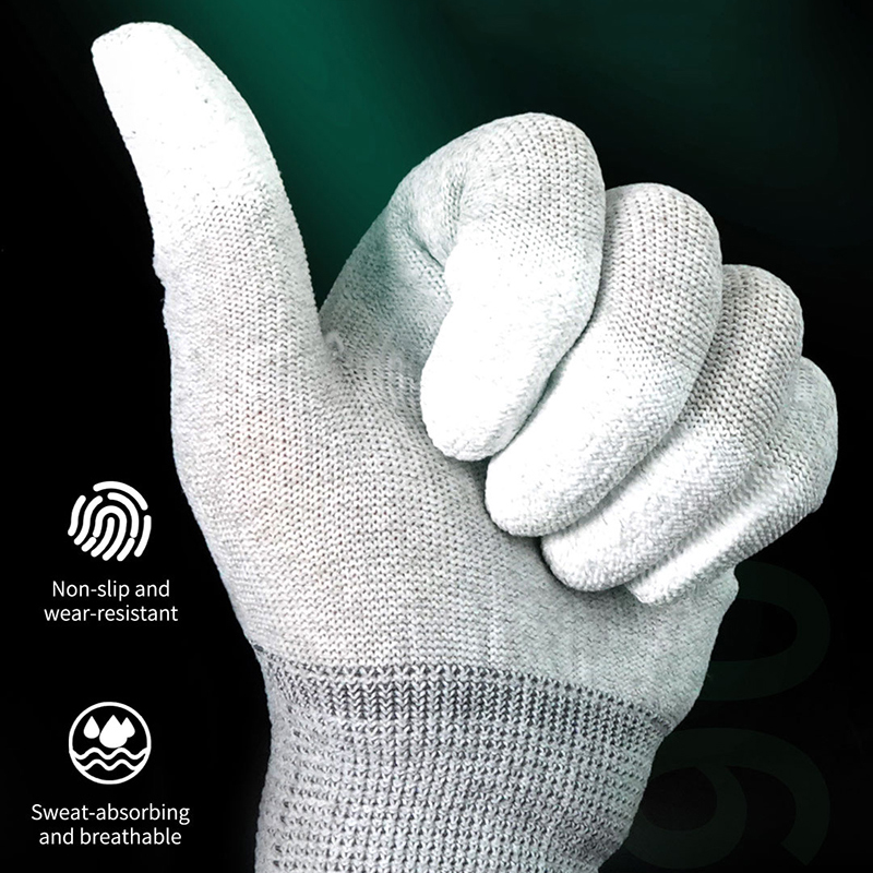 1 Pair Anti-Static ESD Safe Gloves Carbon Fiber PU Coated Finger Gloves for Mobile Phone Computer Electronic Repair Tools
1 Pair Anti-Static ESD Safe Gloves Carbon Fiber PU Coated Finger Gloves for Mobile Phone Computer Electronic Repair Tools