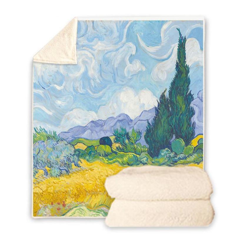 Gogh Oil Painting 3D Printed Sherpa Blanket Couch Quilt Cover Travel Bedding Velvet Plush Throw Fleece Blanket Bedspread VG7
Gogh Oil Painting 3D Printed Sherpa Blanket Couch Quilt Cover Travel Bedding Velvet Plush Throw Fleece Blanket Bedspread VG7