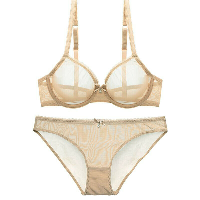 Vgplay Lace Bra Mesh See Through Hollow Lingerie Underwire Unlined Bow Adjusted-straps Transparent Bras Panties Sold Separately, Nude panty
Vgplay Lace Bra Mesh See Through Hollow Lingerie Underwire Unlined Bow Adjusted-straps Transparent Bras Panties Sold Separately, Nude panty