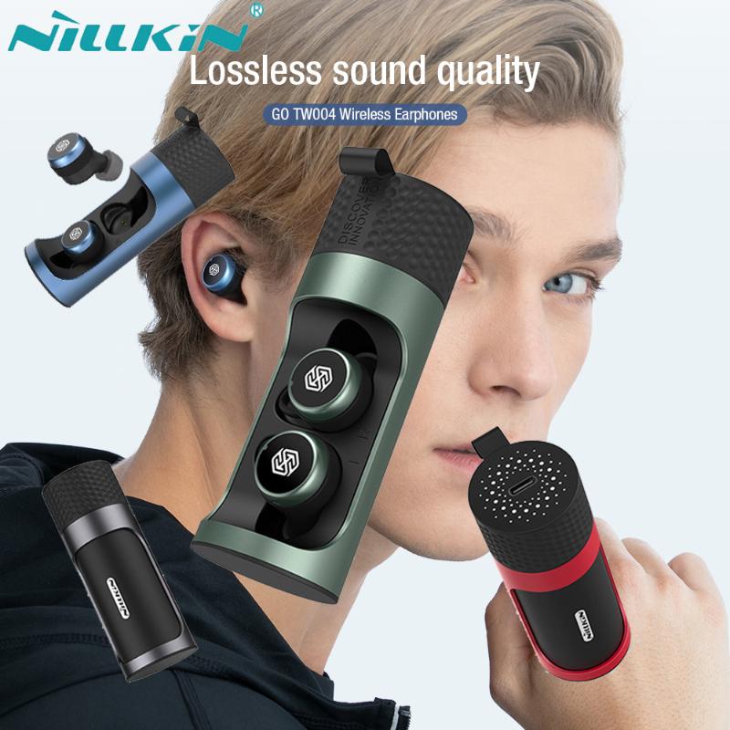 True Wireless Nillkin Wireless earphone Headphones with Mic, CVC Noise Cancelling Bluetooth 5.0 headset IPX5 Water Proof
True Wireless Nillkin Wireless earphone Headphones with Mic, CVC Noise Cancelling Bluetooth 5.0 headset IPX5 Water Proof