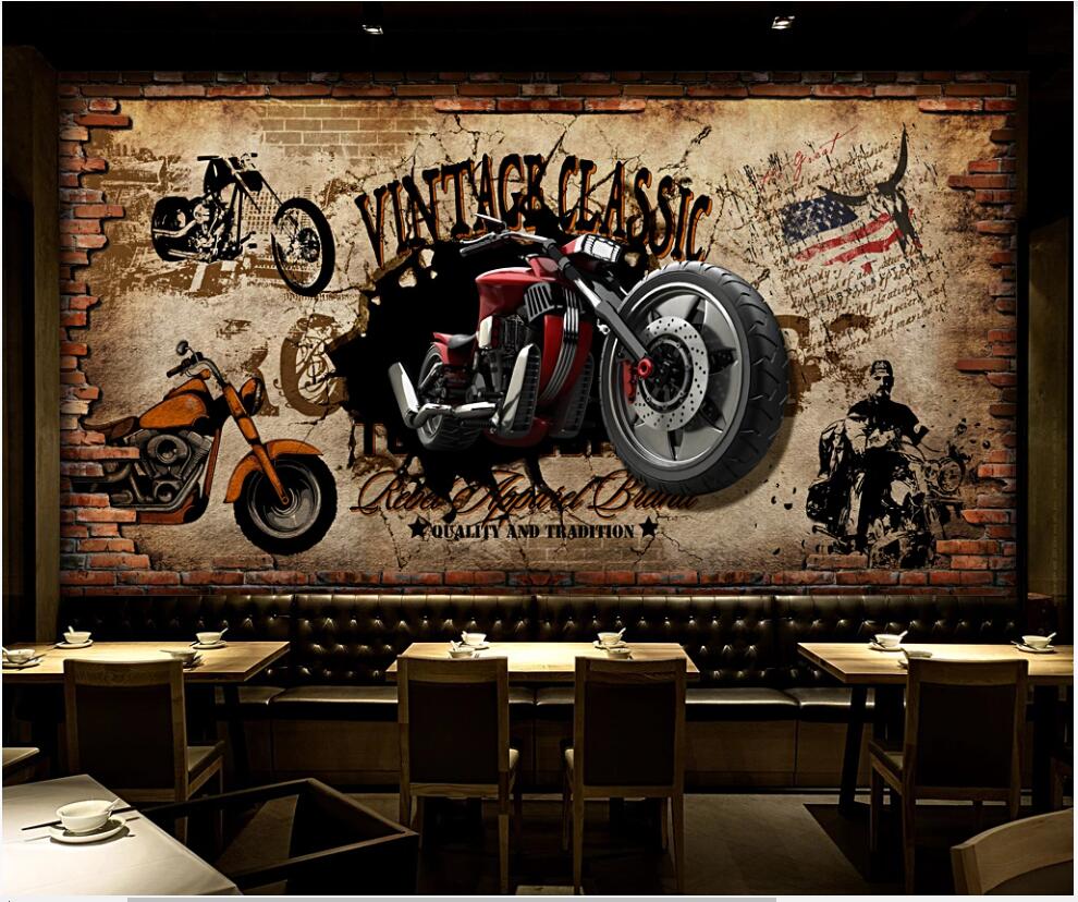 Custom mural photo wallpaper 3d Retro motorcycle nostalgic brick wall home decor living room wallpaper for walls 3 d in rolls, Non-woven wallpaper
Custom mural photo wallpaper 3d Retro motorcycle nostalgic brick wall home decor living room wallpaper for walls 3 d in rolls, Non-woven wallpaper