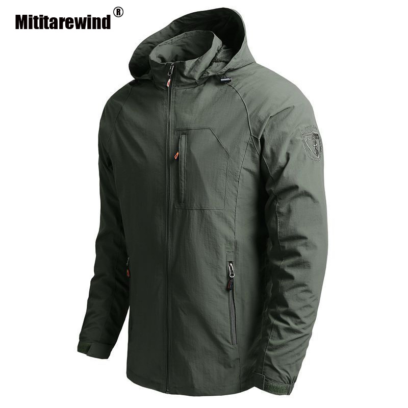 Mens Autumn Casual Style Jackets Coats Mountaineering Quick-Drying Windbreaker Men Outdoor Jacket Plus Size M-5Xl B4