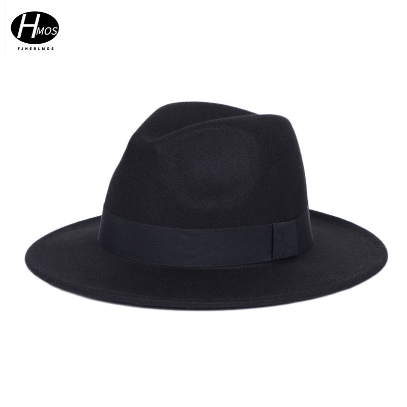 Men's Classic Solid Color Felt Fedora Hat Women's Wool Blend Top Jazz Hat Broad-brimmed Simple Panama Hard, Black
Men's Classic Solid Color Felt Fedora Hat Women's Wool Blend Top Jazz Hat Broad-brimmed Simple Panama Hard, Black