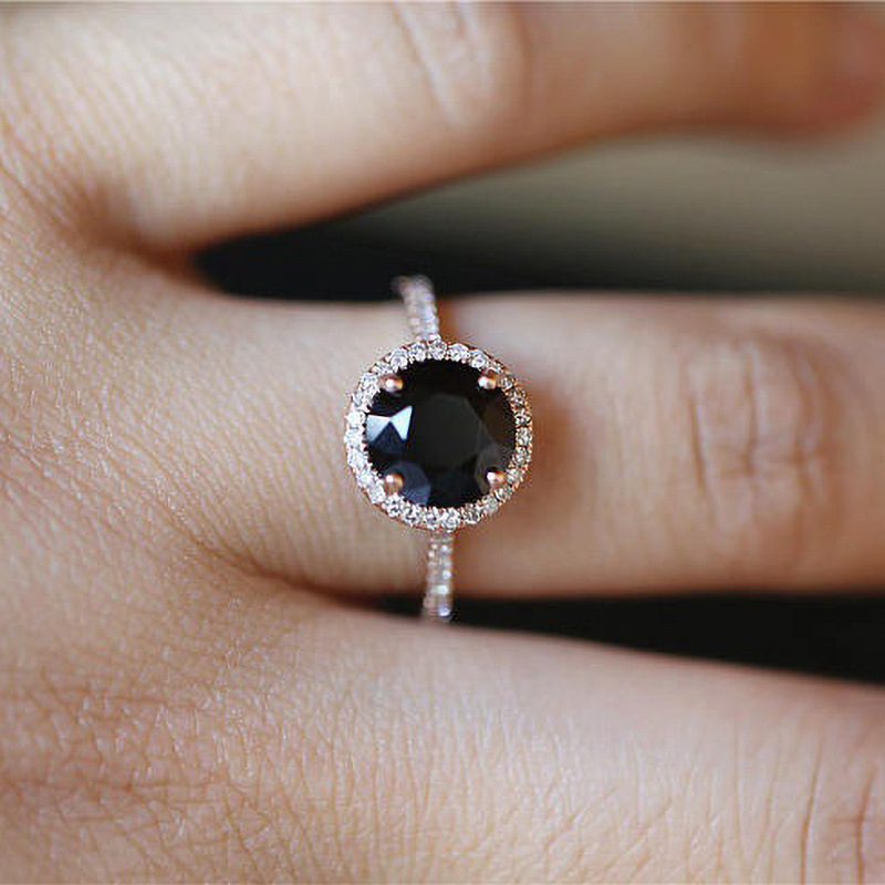 2020 Hot Luxury Round Black Zircon Rings For Women Fashion Rose Gold Stainless Steel Female Jewelry Engagement Party Gifts
2020 Hot Luxury Round Black Zircon Rings For Women Fashion Rose Gold Stainless Steel Female Jewelry Engagement Party Gifts