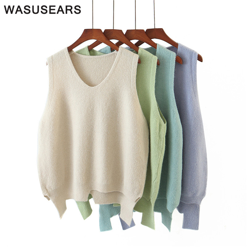V neck sweater vest women knitted sweater vest spring autumn solid female blue casual streetwear 2020, Beige
V neck sweater vest women knitted sweater vest spring autumn solid female blue casual streetwear 2020, Beige