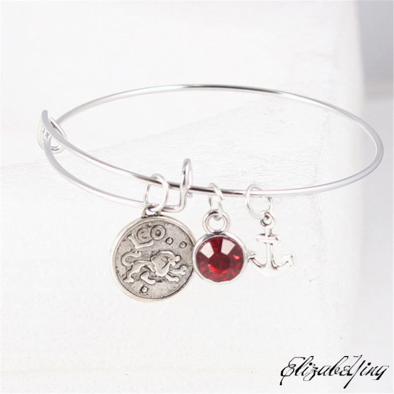 12 Constellations Bracelet 2020 Newest Birthstones Anchor Charms Bracelet Zodiac Signs Birthday Gift Expandable Wire Bangle
12 Constellations Bracelet 2020 Newest Birthstones Anchor Charms Bracelet Zodiac Signs Birthday Gift Expandable Wire Bangle