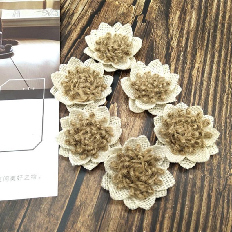 10pcs Handmade Jute Hessian Burlap Flowers Rose Linen Decoration Wedding Flower Decor DIY Crafts Accessories, Beige 10pcs
10pcs Handmade Jute Hessian Burlap Flowers Rose Linen Decoration Wedding Flower Decor DIY Crafts Accessories, Beige 10pcs