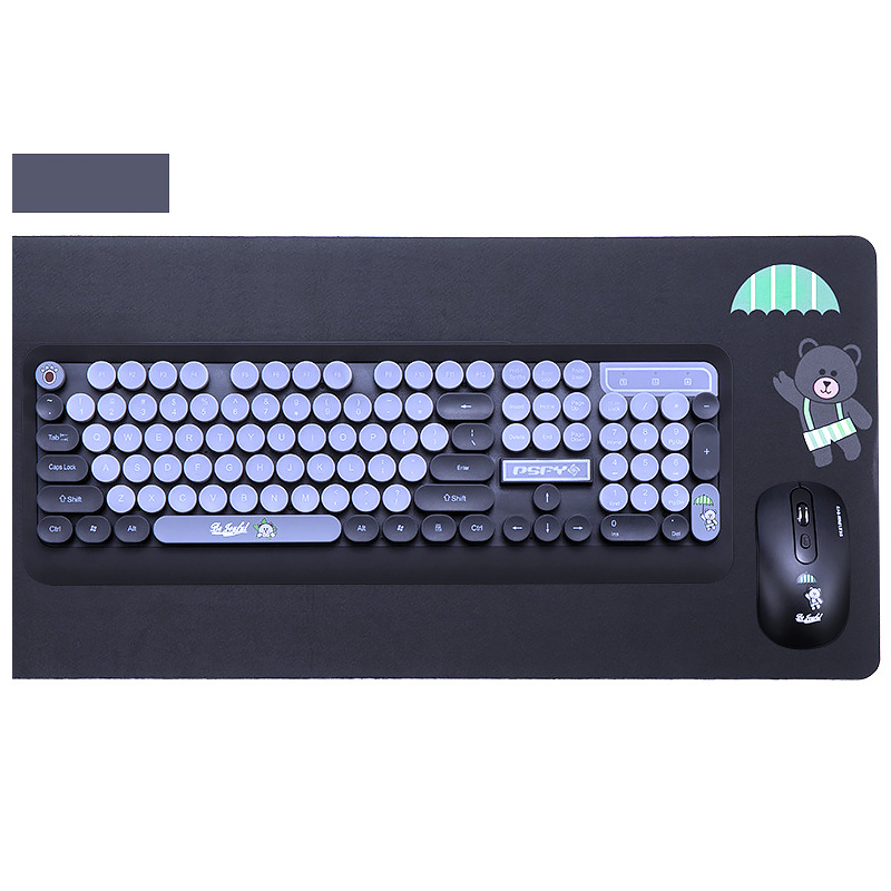 Wireless Keyboard and Mouse Set Bluetooth Retro Punk Typewriter Design 104 Keys for Office PC Desktop Notebook Mac Windows #K68
Wireless Keyboard and Mouse Set Bluetooth Retro Punk Typewriter Design 104 Keys for Office PC Desktop Notebook Mac Windows #K68