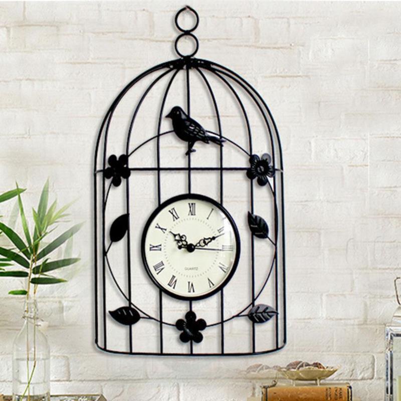 1pc Iron Creative Art Birdcage Wall Clock Retro Birdcage Mute Outdoor Clock Waterproof Decor Indoor Hanging Home Garden Bir I8J3
1pc Iron Creative Art Birdcage Wall Clock Retro Birdcage Mute Outdoor Clock Waterproof Decor Indoor Hanging Home Garden Bir I8J3
