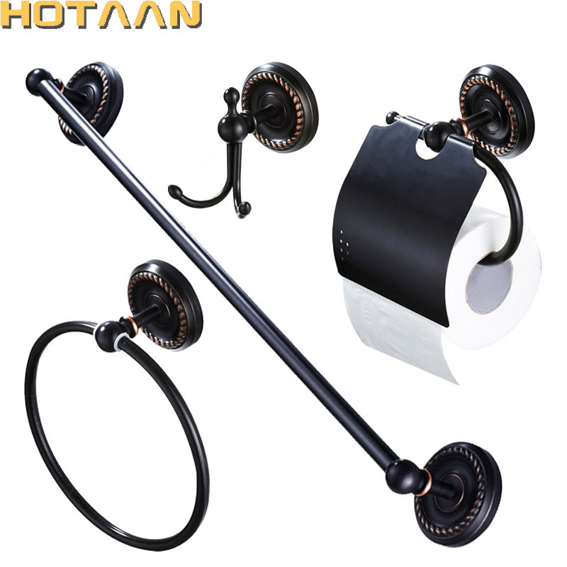Brass Bathroom Accessories Set,Robe Hook,Paper Holder,Towel Rail Rack Bar Shelf ,Black Bathroom Set,YT-12200H-A
Brass Bathroom Accessories Set,Robe Hook,Paper Holder,Towel Rail Rack Bar Shelf ,Black Bathroom Set,YT-12200H-A