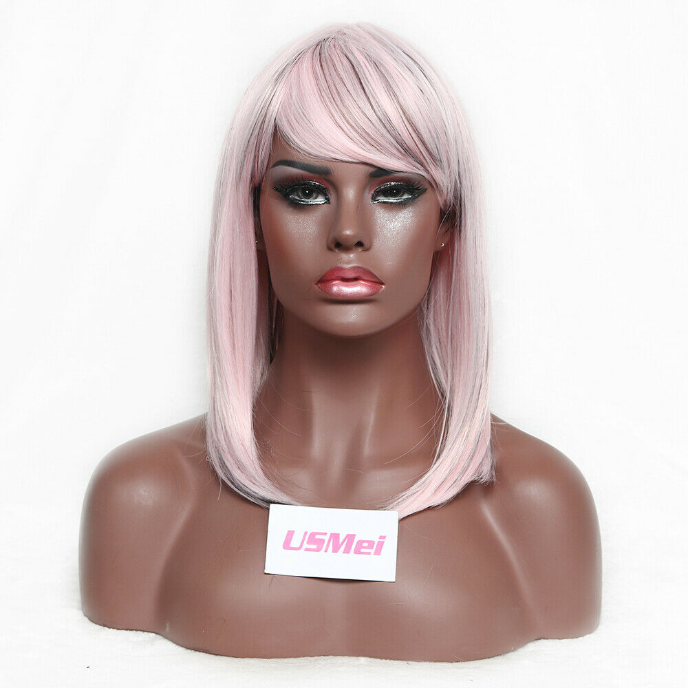 FASHION Long Straight Bob Full Medium Wigs Natural Synthetic Hair Cosplay Part Hair wig