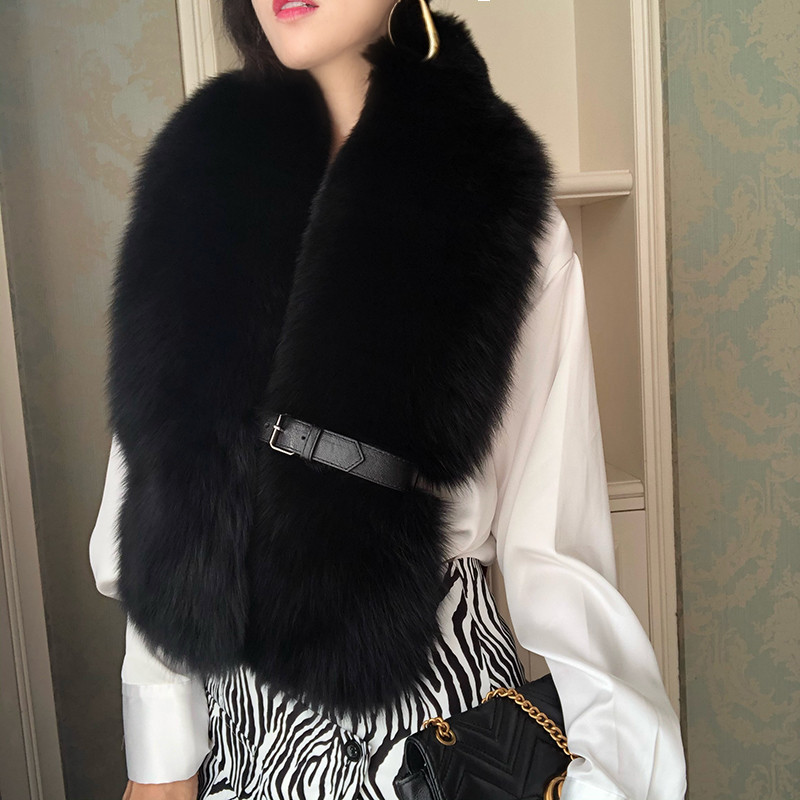 Scarves Fur Scarf Luxury Genuine Big Collar Whole Skin Solid With Leather Strap Women's Neck Warm Natural Shawl
Scarves Fur Scarf Luxury Genuine Big Collar Whole Skin Solid With Leather Strap Women's Neck Warm Natural Shawl