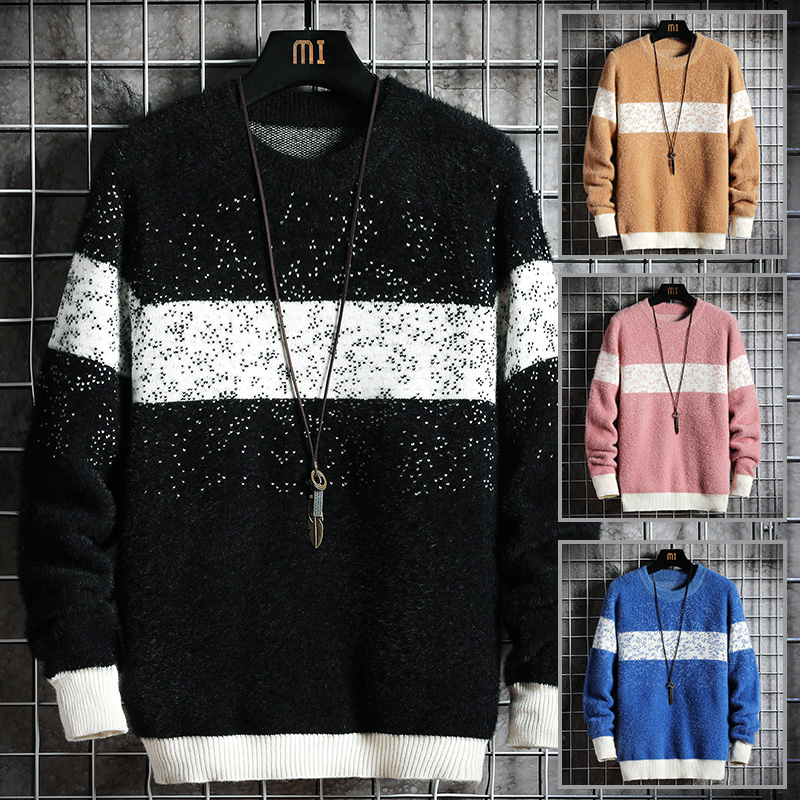 High quality Men's Sweaters Japan Style Streetwear Striped O-Neck Pullovers Sweater Men Casual Harajuku Long sleeve Mens Sweater, Black
High quality Men's Sweaters Japan Style Streetwear Striped O-Neck Pullovers Sweater Men Casual Harajuku Long sleeve Mens Sweater, Black