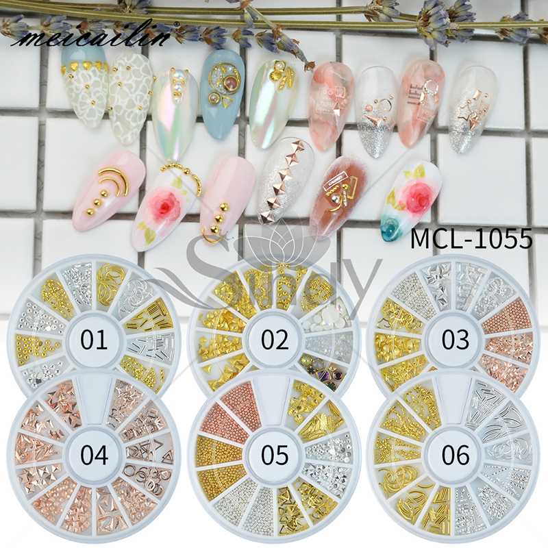 6 Style Nail Rhinestones in Wheel Rose Gold AB Color Flat Bottom Rivet Studs Caviar 3D Nail Art Decoration in Wheel DIY
6 Style Nail Rhinestones in Wheel Rose Gold AB Color Flat Bottom Rivet Studs Caviar 3D Nail Art Decoration in Wheel DIY