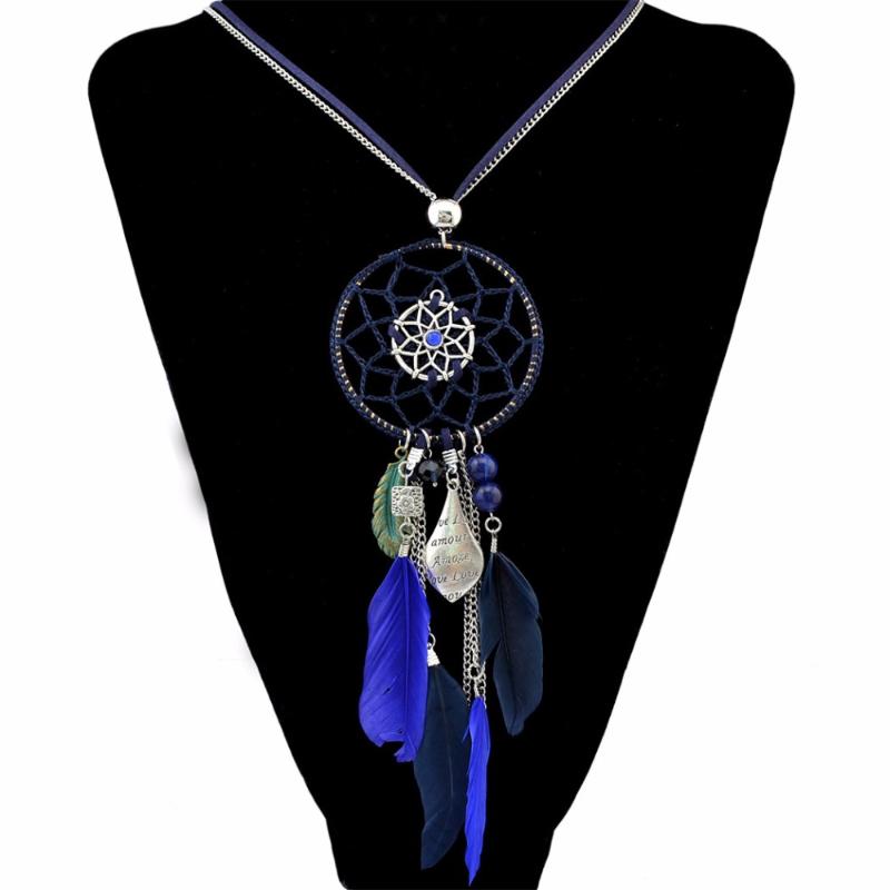 Bohemian Ethnic Long Chain Feather Pendant Necklaces Rope Chain Festival Party Necklace Gypsy Tribal Jewelry 
Bohemian Ethnic Long Chain Feather Pendant Necklaces Rope Chain Festival Party Necklace Gypsy Tribal Jewelry