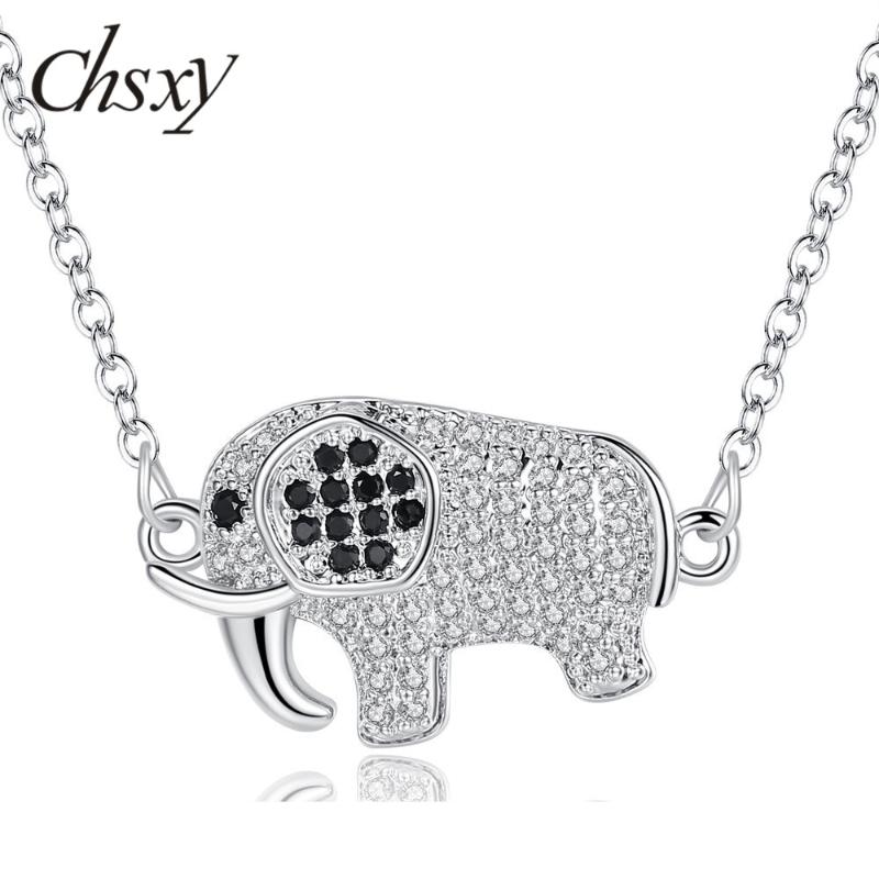 CHSXY Cute Elephant Zircon Crystal Choker Necklace For Women Girl Animal Long Chains Rose Gold Silver Color Necklace Jewelry
CHSXY Cute Elephant Zircon Crystal Choker Necklace For Women Girl Animal Long Chains Rose Gold Silver Color Necklace Jewelry