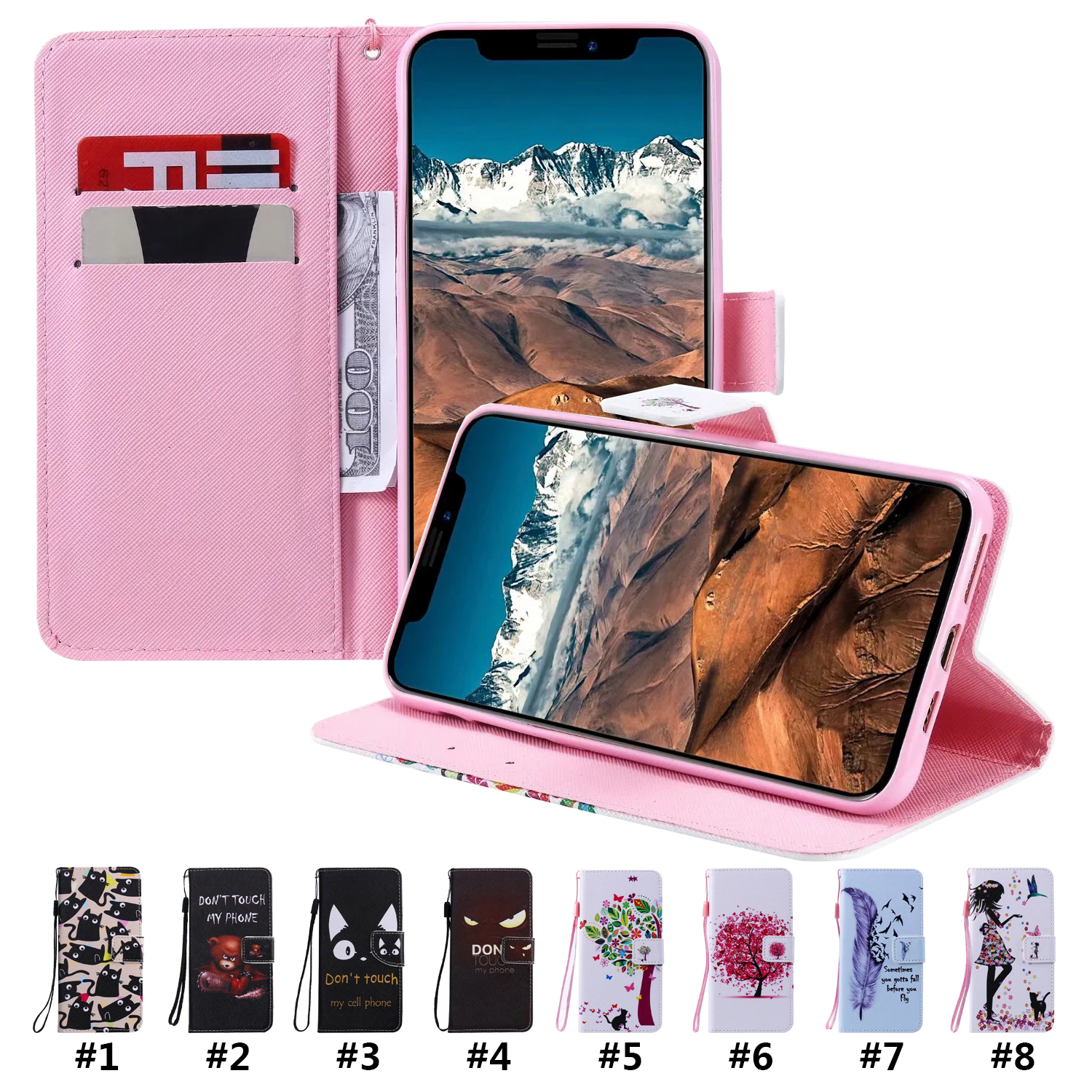 Wallet Phone Cases for iPhone 12 Mini 11 Pro X XR XS Max 7 8 Plus Samsung Galaxy Note20 S20 Ultra TPU PU Colorful Painted Flip Stand Cover Case, #7
Wallet Phone Cases for iPhone 12 Mini 11 Pro X XR XS Max 7 8 Plus Samsung Galaxy Note20 S20 Ultra TPU PU Colorful Painted Flip Stand Cover Case, #7