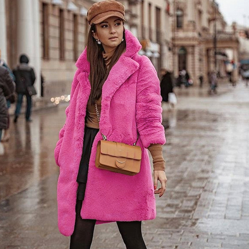 QUEVOON Hot ' Fuax Fur Coats Turn-down Collar One Button Winter Long Jackets Artificial Fur Outerwear Fleece Casual, Pink
QUEVOON Hot ' Fuax Fur Coats Turn-down Collar One Button Winter Long Jackets Artificial Fur Outerwear Fleece Casual, Pink