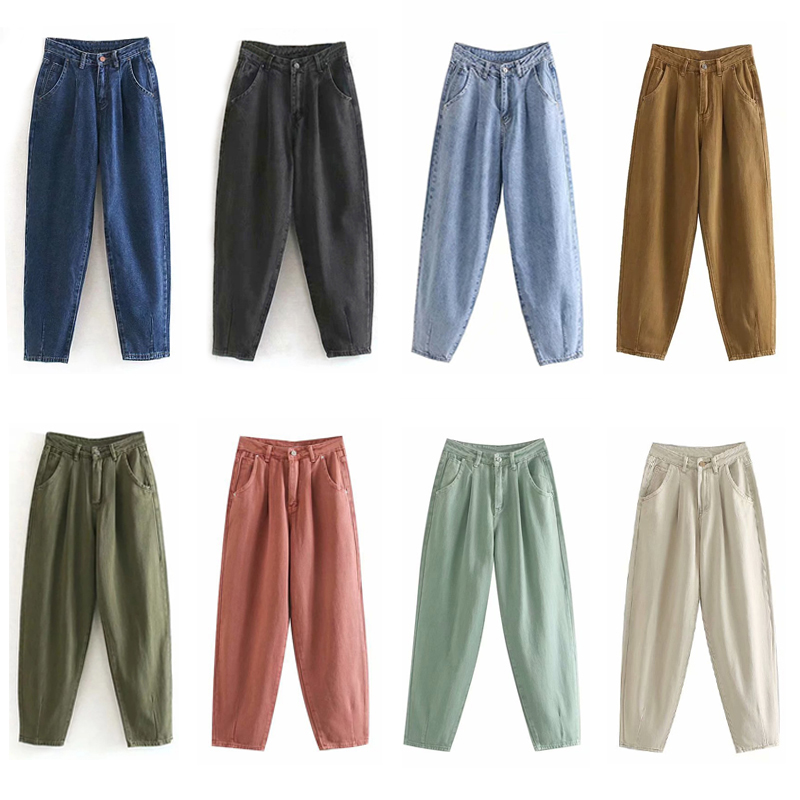 2020 Women Streetwear Pleated Mom Jeans Slouchy Jeans Pockets Boyfriend Pants Casual Ladies Denim Trousers High Waist Loose Mid, Purple
2020 Women Streetwear Pleated Mom Jeans Slouchy Jeans Pockets Boyfriend Pants Casual Ladies Denim Trousers High Waist Loose Mid, Purple