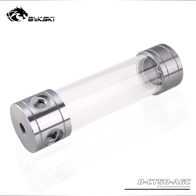 BYKSKI Length 200mm X 50mm Diameter Cylindrical Water-Cooled Tank G1/4 Acrylic Water Coolant Cooling Reservoir
BYKSKI Length 200mm X 50mm Diameter Cylindrical Water-Cooled Tank G1/4 Acrylic Water Coolant Cooling Reservoir