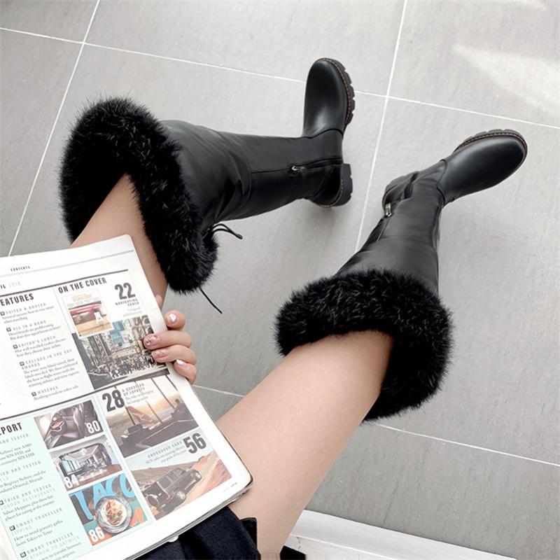 2020 New winter shoes women's riding boots sexy party keep warm motorcycle boots women's over-the-knee femme, Black
2020 New winter shoes women's riding boots sexy party keep warm motorcycle boots women's over-the-knee femme, Black
