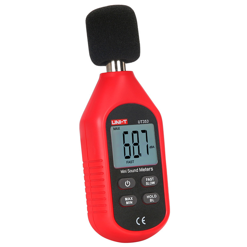 UNI-T UT353 Noise Measuring Instrument db Meter 30~130dB Decibel Monitoring Indicator Testers Mini Audio Sound Level Meter Decibel Monitor
UNI-T UT353 Noise Measuring Instrument db Meter 30~130dB Decibel Monitoring Indicator Testers Mini Audio Sound Level Meter Decibel Monitor