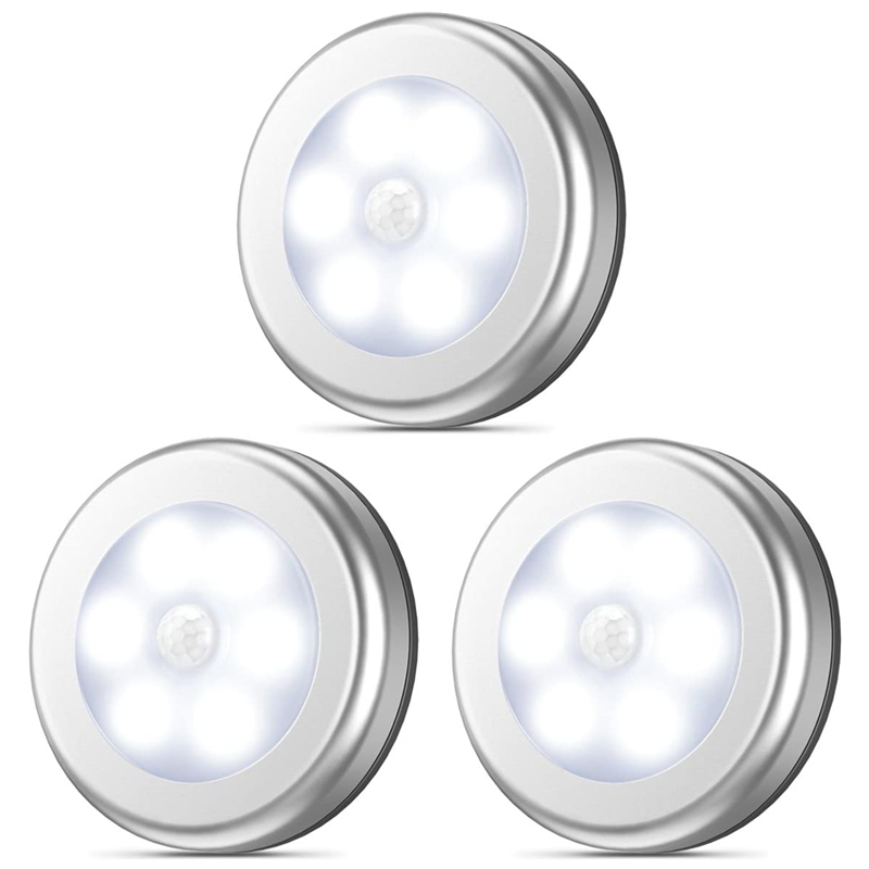 3-Pack Wireless LED Night Light with Motion Sensor Battery Operated Closet Lights Stick-on Light for Hallway Stair Step Kitchen Cabinet
3-Pack Wireless LED Night Light with Motion Sensor Battery Operated Closet Lights Stick-on Light for Hallway Stair Step Kitchen Cabinet